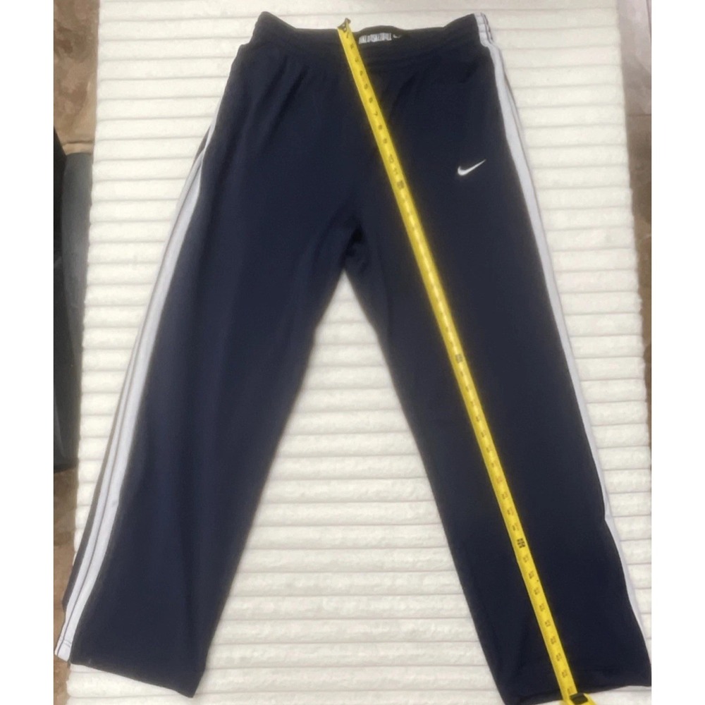 Nike Basketball Navy Blue w/ White Stripes Jogger/Basketball Pants Men's XL